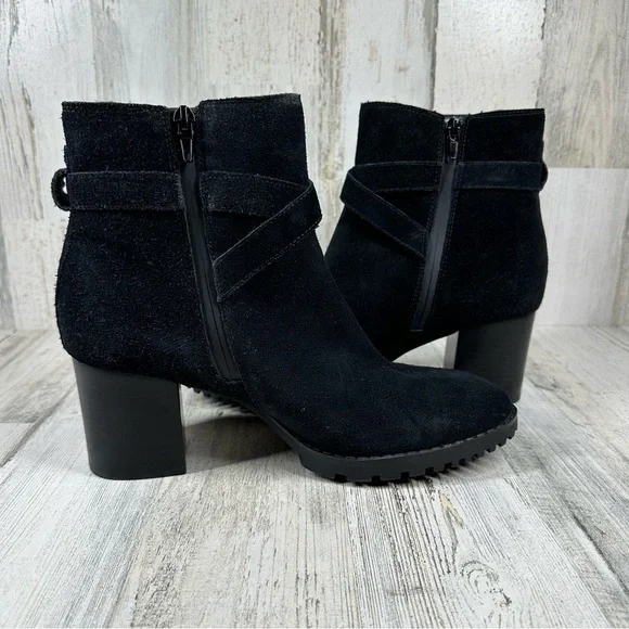 Blondo Tamzin Waterproof Bootie in Black Suede #964 - Picture 11 of 12